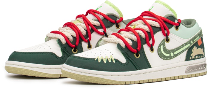 (W) カスタムAJ1 ロー 白緑活兎 (カスタムAJ1 ロー しろみどりかつと) FD9906-131(TeamA-AJ沙漠兔子S-BOX) Shop (W) カスタムAJ1 ロー 白緑活兎 (カスタムAJ1 ロー しろみどりかつと) FD9906-131(TeamA-AJ沙漠兔子S-BOX)