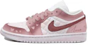 Buy (W) Zapatillas Air Jordan 1 Low 'Blanco-Rosa Corazón Tie-Dye' DB6480-100(Team拾玖-粉色爱心S-BOX)