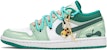 (W) 커스텀 에어 조던 1 로우 '흰초록 화가냥' DC0774-132(TeamA-AJ城堡画家猫S-BOX)
