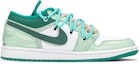 Order (W) 커스텀 에어 조던 1 로우 '흰초록 화가냥' DC0774-132(TeamA-AJ城堡画家猫S-BOX)