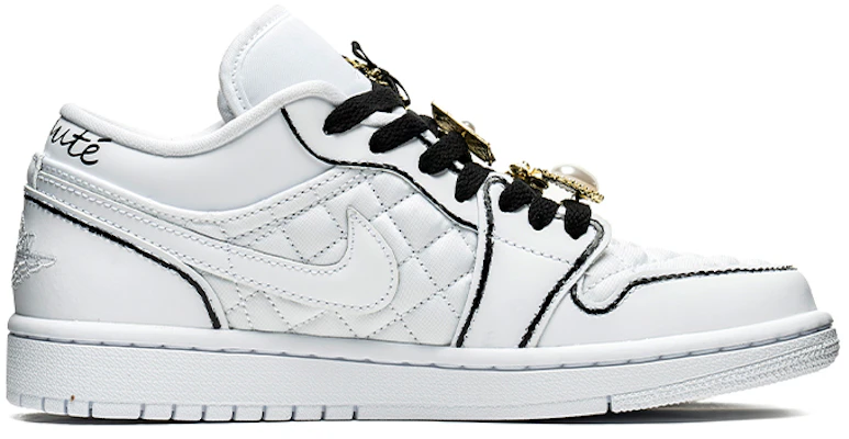 【訂製球鞋】Jordan Air Jordan 1 Low 野鶴製造 小香風主題 簡約風 白邊 低幫 復古籃球鞋 女款 白色 特殊禮盒版 Lookbook 【訂製球鞋】Jordan Air Jordan 1 Low 野鶴製造 小香風主題 簡約風 白邊 低幫 復古籃球鞋 女款 白色 特殊禮盒版