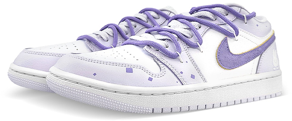 (W) 【定制鞋款】Air Jordan 1 Low '白紫色' DC0774-501(Team76-女款紫色兔兔S-BOX) Shop (W) 【定制鞋款】Air Jordan 1 Low '白紫色' DC0774-501(Team76-女款紫色兔兔S-BOX)