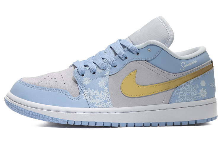 Buy (W) [Zapatillas Personalizadas] Air Jordan 1 Low 'Nieve de Invierno' DC0774-050(Team10-等雪落女蓝灰QD)