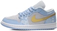 Buy (W) 【カスタムシューズ】(レディース)エアジョーダン1 ロー「ウィンター・スノー」 DC0774-050(Team10-等雪落女蓝灰QD)