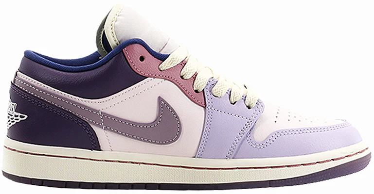 【客製化球鞋】 Jordan Air Jordan 1 Low 冬季雪景 抗磨損 低筒 復古籃球鞋 女款 粉紫色 Order 【客製化球鞋】 Jordan Air Jordan 1 Low 冬季雪景 抗磨損 低筒 復古籃球鞋 女款 粉紫色
