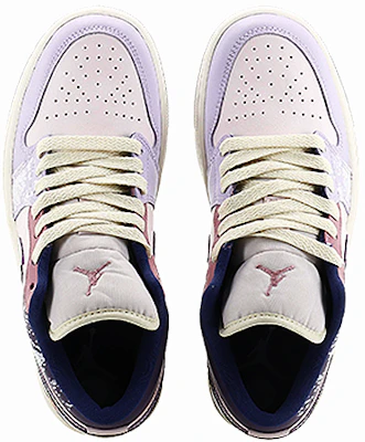【客製化球鞋】 Jordan Air Jordan 1 Low 冬季雪景 抗磨損 低筒 復古籃球鞋 女款 粉紫色 Shop 【客製化球鞋】 Jordan Air Jordan 1 Low 冬季雪景 抗磨損 低筒 復古籃球鞋 女款 粉紫色