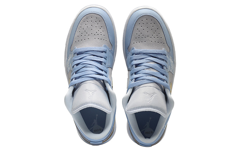 Shop (W) [Zapatillas Personalizadas] Air Jordan 1 Low 'Nieve de Invierno' DC0774-050(Team10-等雪落女蓝灰QD)