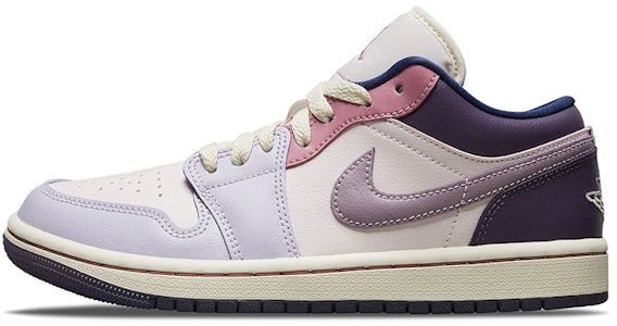 【客製化球鞋】 Jordan Air Jordan 1 Low 冬季雪景 抗磨損 低筒 復古籃球鞋 女款 粉紫色 Sizing 【客製化球鞋】 Jordan Air Jordan 1 Low 冬季雪景 抗磨損 低筒 復古籃球鞋 女款 粉紫色