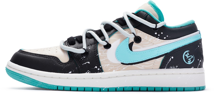 (W) Air Jordan 1 Low 'Wuchang - Wise Deconstructed' Sepatu Kustom DC0774-131(TeamR-女款智者蓝绿黑) Buy (W) Air Jordan 1 Low 'Wuchang - Wise Deconstructed' Sepatu Kustom DC0774-131(TeamR-女款智者蓝绿黑)