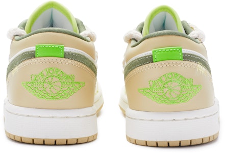 【定製球鞋】Jordan Air Jordan 1 國風 黃風鈴 解構 手繪噴繪 低幫 復古籃球鞋 女款 黃白棕 Shop 【定製球鞋】Jordan Air Jordan 1 國風 黃風鈴 解構 手繪噴繪 低幫 復古籃球鞋 女款 黃白棕