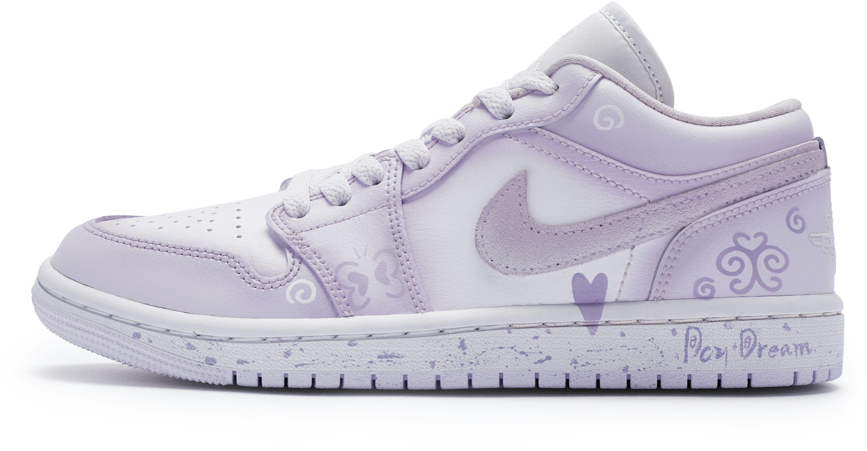 custom-shoes-women-air-jordan-1-low-custom-daydream-white-purple
