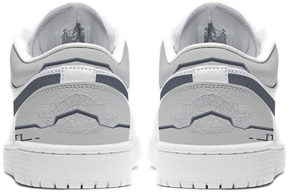 【定制球鞋】 Jordan Air Jordan 1 Low 風活動 噴繪 機械戰甲 低幫 復古籃球鞋 女款 黑白灰 Shop 【定制球鞋】 Jordan Air Jordan 1 Low 風活動 噴繪 機械戰甲 低幫 復古籃球鞋 女款 黑白灰