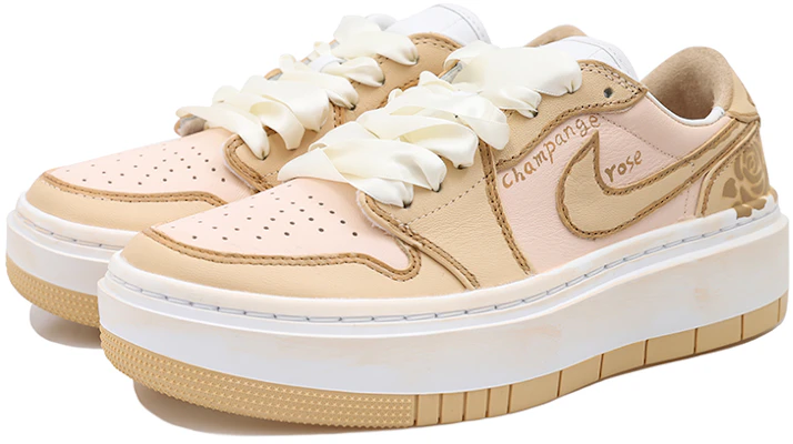 (W) AJ1 エレベート ロー "シャンパンローズシルク" (カスタム) DH7004-102(Team拾玖-香槟玫瑰S-BOX) Shop (W) AJ1 エレベート ロー "シャンパンローズシルク" (カスタム) DH7004-102(Team拾玖-香槟玫瑰S-BOX)