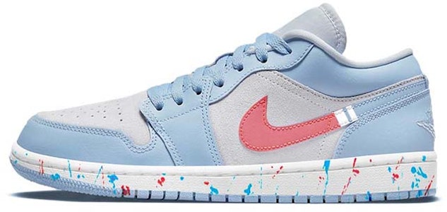 (W) 【定制鞋款】白/蓝/红 “流体飞溅” Air Jordan 1 低帮版 DC0774-050(Team56-流体泼墨) Buy (W) 【定制鞋款】白/蓝/红 “流体飞溅” Air Jordan 1 低帮版 DC0774-050(Team56-流体泼墨)