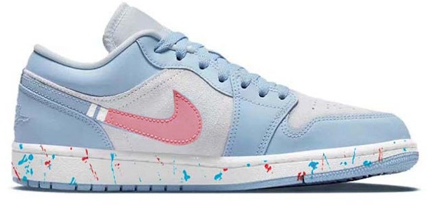 (W) 【定制鞋款】白/蓝/红 “流体飞溅” Air Jordan 1 低帮版 DC0774-050(Team56-流体泼墨) Order (W) 【定制鞋款】白/蓝/红 “流体飞溅” Air Jordan 1 低帮版 DC0774-050(Team56-流体泼墨)