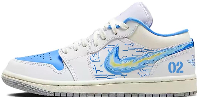 【定制球鞋】 Jordan Air Jordan 1 尖端宇宙 科技藍圖 賽博朋克 宇宙暢想 低幫 復古籃球鞋 女款 白藍 Buy 【定制球鞋】 Jordan Air Jordan 1 尖端宇宙 科技藍圖 賽博朋克 宇宙暢想 低幫 復古籃球鞋 女款 白藍
