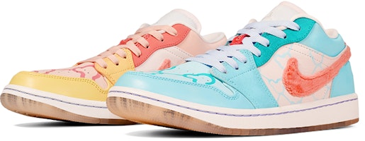 (W) 【カスタムシューズ】(レディース) エアジョーダン1 Low SE 'マイティスウッシャーズ バレンタインデー' DM5443-666(TeamE-女款天开景运红金蓝) Purchase (W) 【カスタムシューズ】(レディース) エアジョーダン1 Low SE 'マイティスウッシャーズ バレンタインデー' DM5443-666(TeamE-女款天开景运红金蓝)