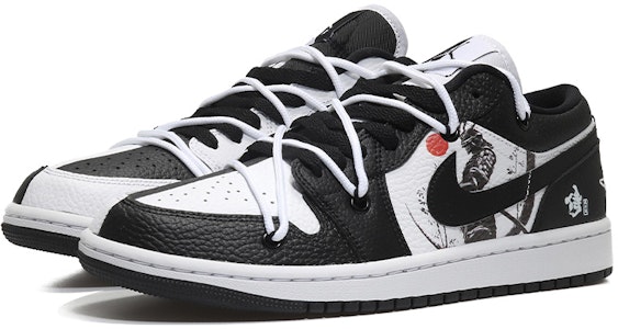 (W) Zapatillas Personalizadas Air Jordan 1 Low "Samurai Yin Yang Panda" DR0502-101(Team10-武士道女黑白QD) Lookbook (W) Zapatillas Personalizadas Air Jordan 1 Low "Samurai Yin Yang Panda" DR0502-101(Team10-武士道女黑白QD)