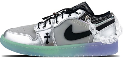 【客製化球鞋】Air Jordan 1 Low SE "Toggle Silver" 禮盒 燈帶 禮物 復古 做舊 機能 二次元線條 塗鴉 低筒 復古籃球鞋 女款 銀灰 Buy 【客製化球鞋】Air Jordan 1 Low SE "Toggle Silver" 禮盒 燈帶 禮物 復古 做舊 機能 二次元線條 塗鴉 低筒 復古籃球鞋 女款 銀灰