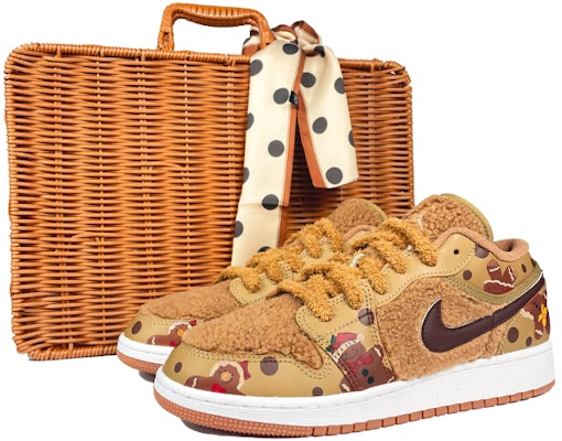 【定製球鞋】【10天發貨】Air Jordan 1 Low Utility "Teddy Bear" 低幫 薑餅小熊 聖誕節 情人節送禮 波點 毛絨玩具 泰迪熊 手繪 復古籃球鞋 女款 土黃色 Buy 【定製球鞋】【10天發貨】Air Jordan 1 Low Utility "Teddy Bear" 低幫 薑餅小熊 聖誕節 情人節送禮 波點 毛絨玩具 泰迪熊 手繪 復古籃球鞋 女款 土黃色