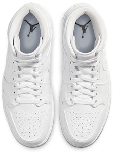 (W) Zapatillas Personalizadas Air Jordan 1 Mid "Tiburón Da Vinci" 554724-126(TeamM-原创小鲨鱼限定女款黑白灰) 1