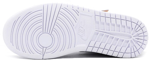 【定制球鞋】 Jordan Air Jordan 1 Mid 2020款 原創小鯊魚限定 達文西定制 中幫 籃球鞋 女款 純白 2