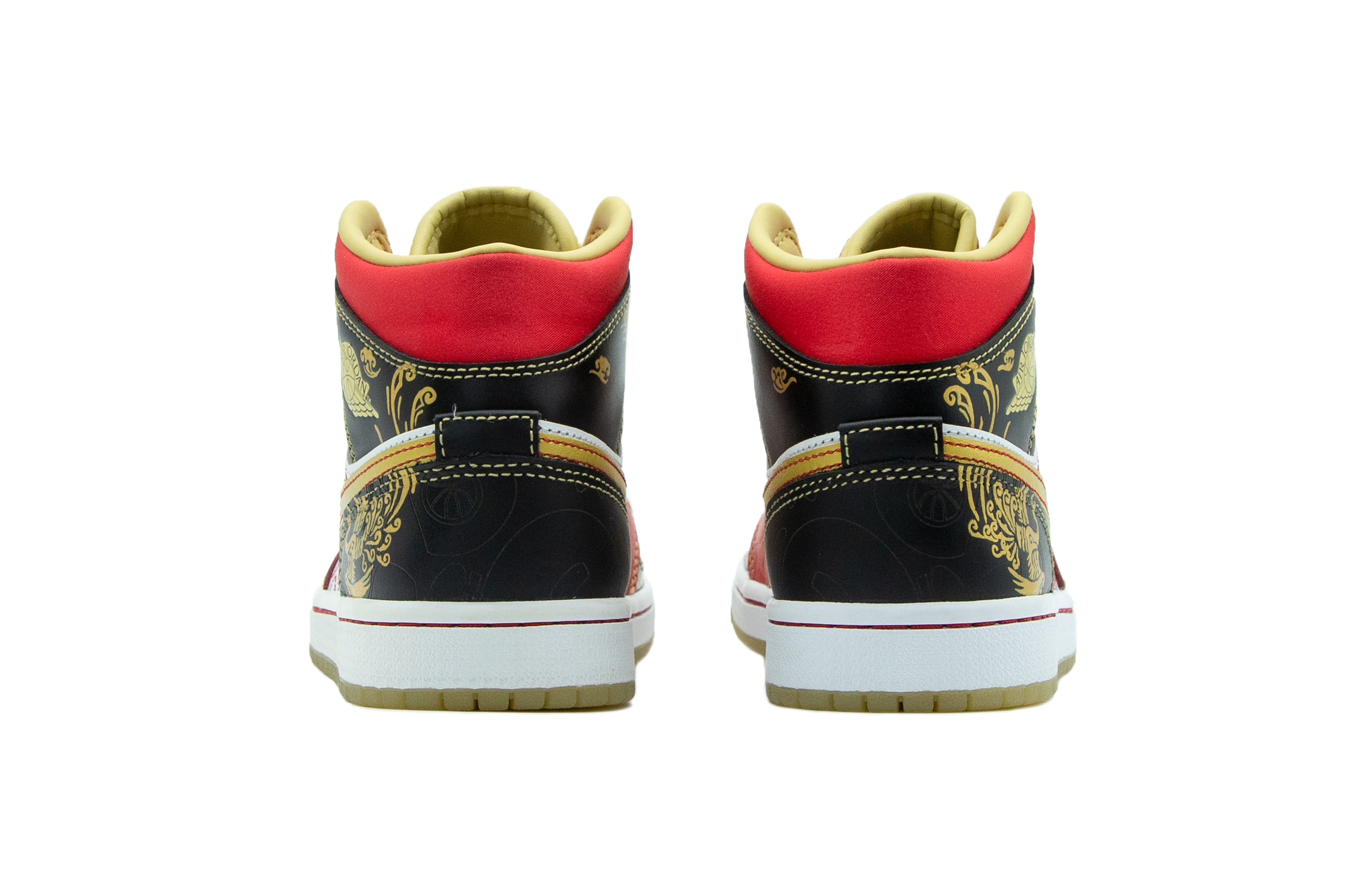 Purchase (W) [Sepatu Kustom] Air Jordan 1 Mid 2022 'Good Fortune' DV0576-176(Team42-良缘女款红金S-BOX)