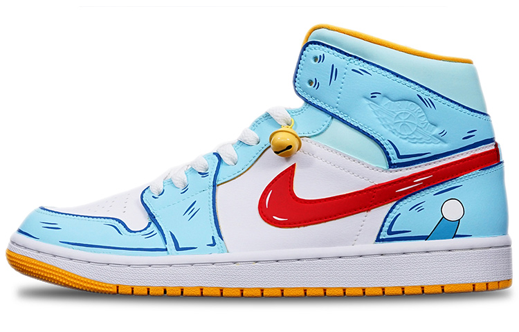 [Custom Shoes] (W) Jordan 1 Mid 'Anime Christmas Blue White Red' 圖 2