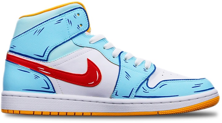 (W) 에어 조던 1 미드 '애니 손그림 파랑 빨강 하양' (71 characters) BQ6472-117(TeamT-伸出圆手S-BOX) Lookbook (W) 에어 조던 1 미드 '애니 손그림 파랑 빨강 하양' (71 characters) BQ6472-117(TeamT-伸出圆手S-BOX)