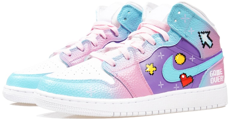 (W) 에어 조던 1 미드 '아케이드 소나 그라디언트' (커스텀) 554725-130(Team-P-女款-棉花糖配色) Lookbook (W) 에어 조던 1 미드 '아케이드 소나 그라디언트' (커스텀) 554725-130(Team-P-女款-棉花糖配色)