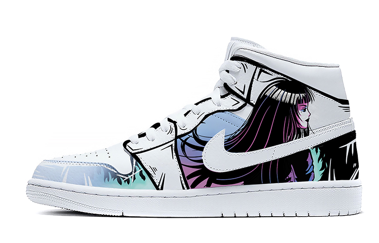 Buy 【定制球鞋】 Jordan Air Jordan 1 Mid 黑色魅影 中幫 復古籃球鞋 女款 黑白