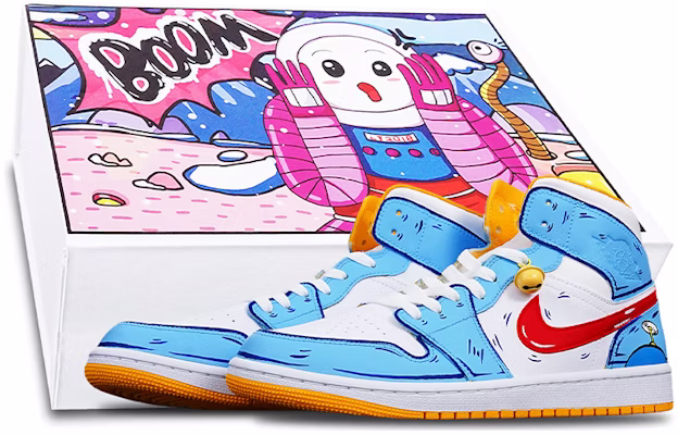 (W) 【カスタムシューズ】(女性用)エアジョーダン1ミッド「青白赤」 BQ6472-117(TeamT-竹蜻蜓S-BOX) Buy (W) 【カスタムシューズ】(女性用)エアジョーダン1ミッド「青白赤」 BQ6472-117(TeamT-竹蜻蜓S-BOX)