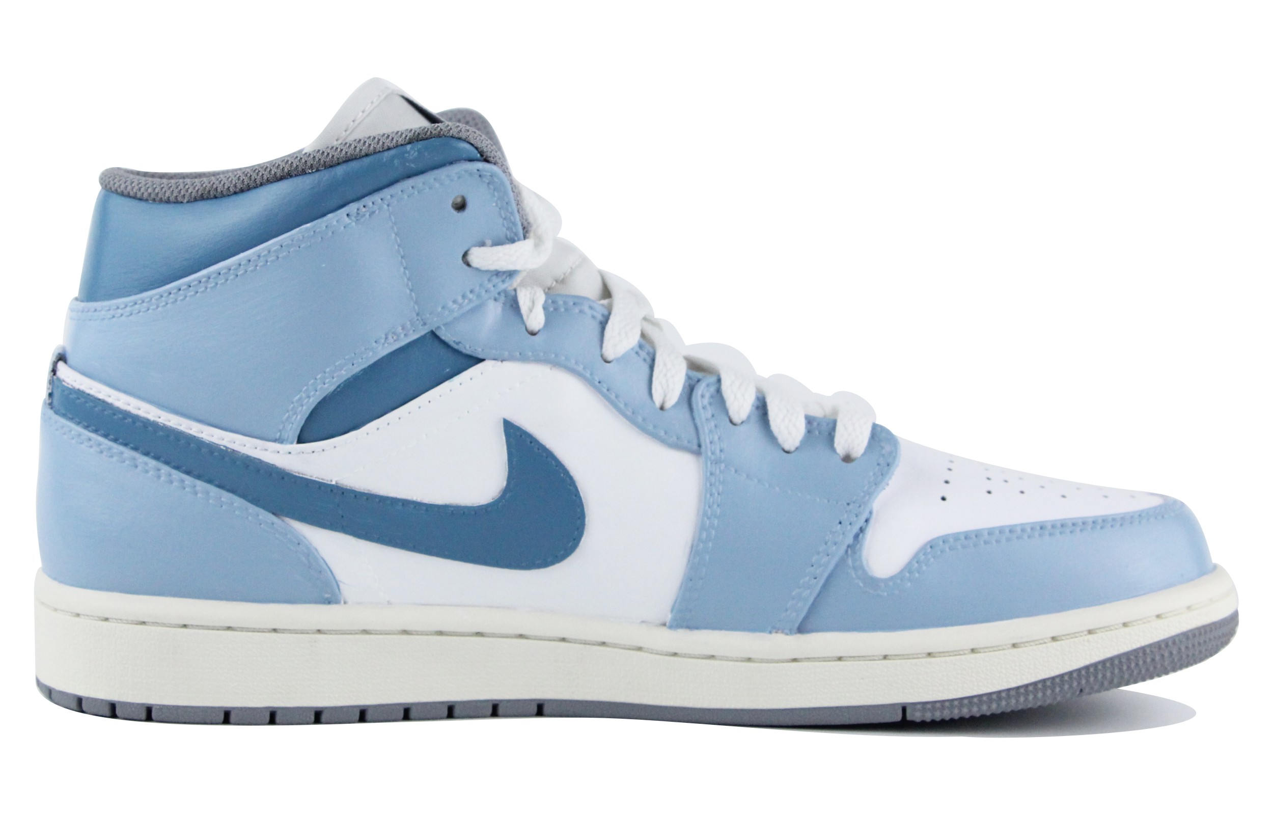 Order (W) 에어 조던 1 미드 '블루 화이트' 커스텀 BQ6472-115(Team39-AMY30蓝白)