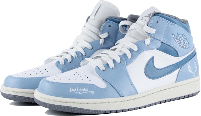 (W) 에어 조던 1 미드 '블루 화이트' 커스텀 BQ6472-115(Team39-AMY30蓝白) Lookbook (W) 에어 조던 1 미드 '블루 화이트' 커스텀 BQ6472-115(Team39-AMY30蓝白)