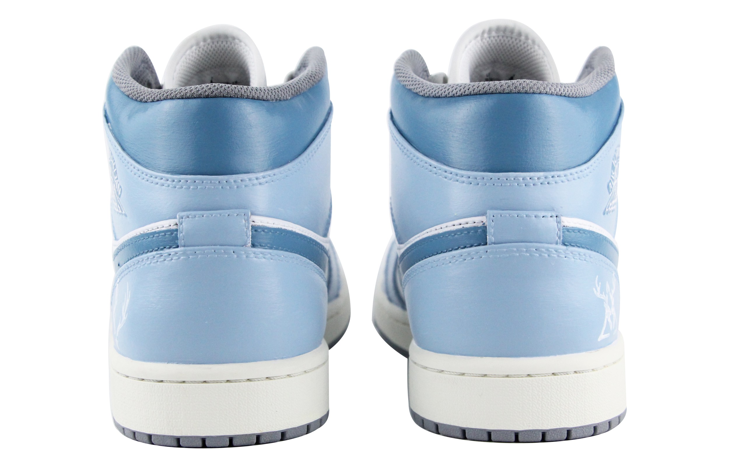 Purchase (W) 에어 조던 1 미드 '블루 화이트' 커스텀 BQ6472-115(Team39-AMY30蓝白)