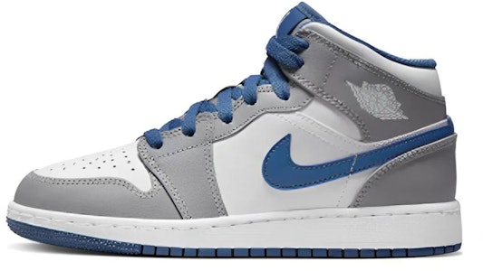 (W) 【カスタムシューズ】(女性用) エアジョーダン1 ミッド 『ブルーホワイトグレー』 DQ8423-014(Team42-女款清浅书香蓝白灰) Details for (W) 【カスタムシューズ】(女性用) エアジョーダン1 ミッド 『ブルーホワイトグレー』 DQ8423-014(Team42-女款清浅书香蓝白灰)