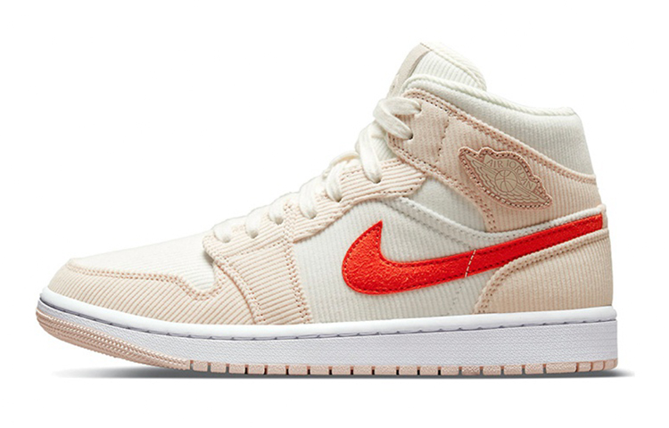 Details for (W) [Zapatillas Custom] Air Jordan 1 Mid 'Burgundy Corduroy Starry Swoosh' DA8009-108(TeamB-酒红满天星)