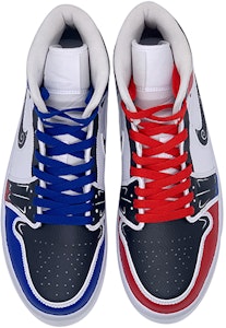 【訂製球鞋】Jordan Air Jordan 1 Mid 中國風 鴛鴦臉譜 關公竇爾敦 中國風主題訂製 防滑耐磨 中幫 復古籃球鞋 女款 紅藍 Shop 【訂製球鞋】Jordan Air Jordan 1 Mid 中國風 鴛鴦臉譜 關公竇爾敦 中國風主題訂製 防滑耐磨 中幫 復古籃球鞋 女款 紅藍