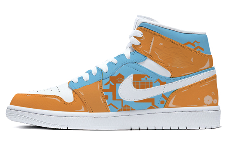 Buy [Custom Shoes] (Women) Air Jordan 1 Mid 'Chongqing Hongyadong Cyberpunk'