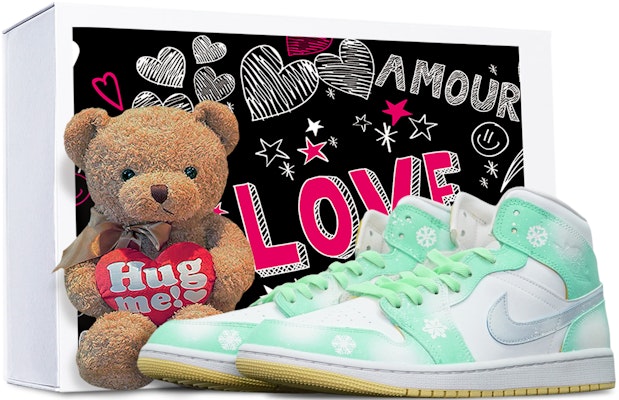 (W) Zapatillas Personalizadas Air Jordan 1 Mid 'Copo de Navidad Verde Esmeralda' BQ6472-701-486838 Buy (W) Zapatillas Personalizadas Air Jordan 1 Mid 'Copo de Navidad Verde Esmeralda' BQ6472-701-486838