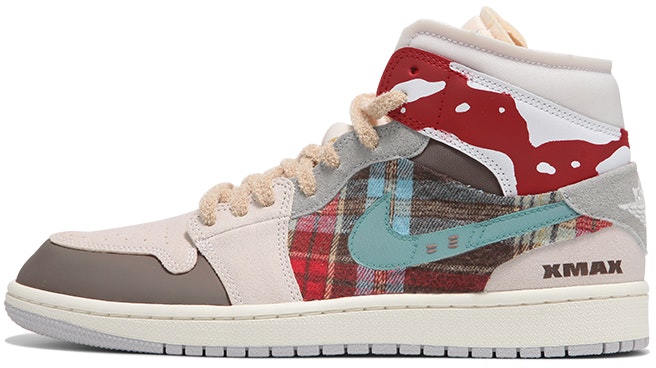 custom-shoes-women-air-jordan-1-mid-christmas-plaid-deconstructed