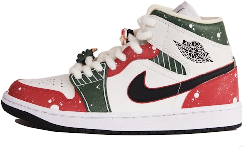 (W) 에어 조던 1 미드 '크리스마스 눈꽃' (Air Jordan 1 Mid 'Christmas Snow') BQ6472-121(TeamJ-圣诞红绿泼墨男女款BOX) Buy (W) 에어 조던 1 미드 '크리스마스 눈꽃' (Air Jordan 1 Mid 'Christmas Snow') BQ6472-121(TeamJ-圣诞红绿泼墨男女款BOX)