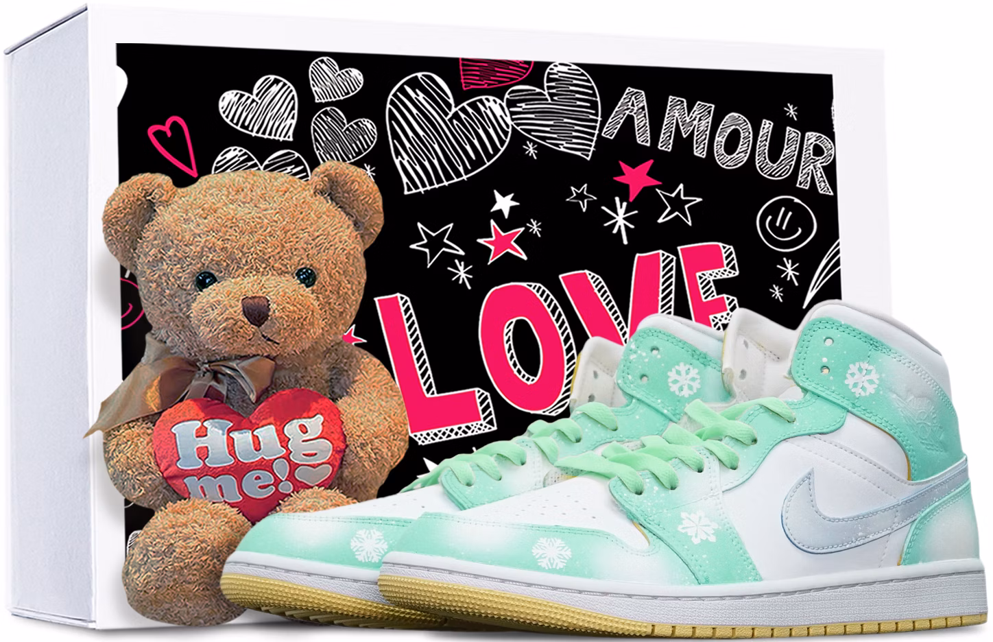 custom-shoes-women-air-jordan-1-mid-christmas-snowflake-dopamine-gem-green-bq-6472-701-486838