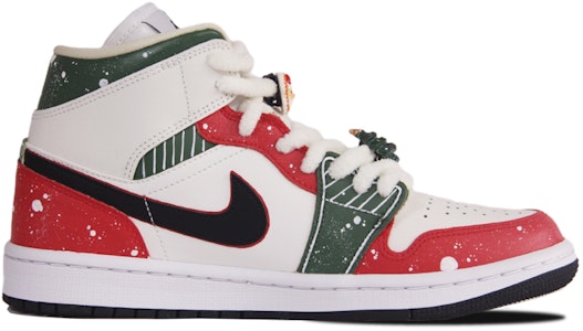 (W) 에어 조던 1 미드 '크리스마스 눈꽃' (Air Jordan 1 Mid 'Christmas Snow') BQ6472-121(TeamJ-圣诞红绿泼墨男女款BOX) Order (W) 에어 조던 1 미드 '크리스마스 눈꽃' (Air Jordan 1 Mid 'Christmas Snow') BQ6472-121(TeamJ-圣诞红绿泼墨男女款BOX)