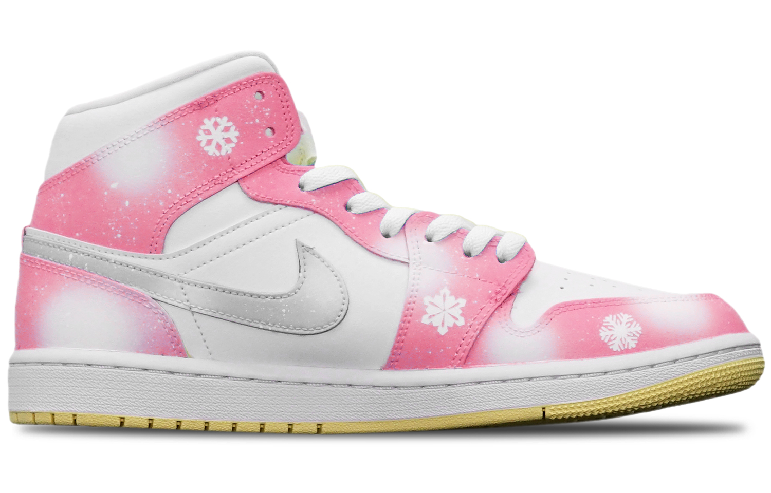 Order (W) Jordan 1 Mid Navidad Rosa Barbie (Caja+Oso) BQ6472-701(TeamT-芭比粉雪花S-BOX)