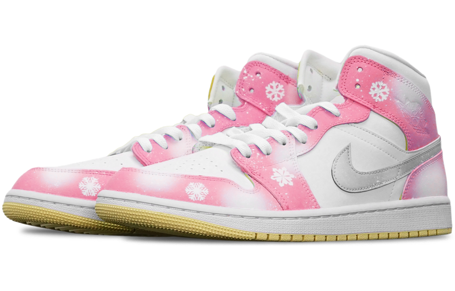 Lookbook (W) Jordan 1 Mid Navidad Rosa Barbie (Caja+Oso) BQ6472-701(TeamT-芭比粉雪花S-BOX)