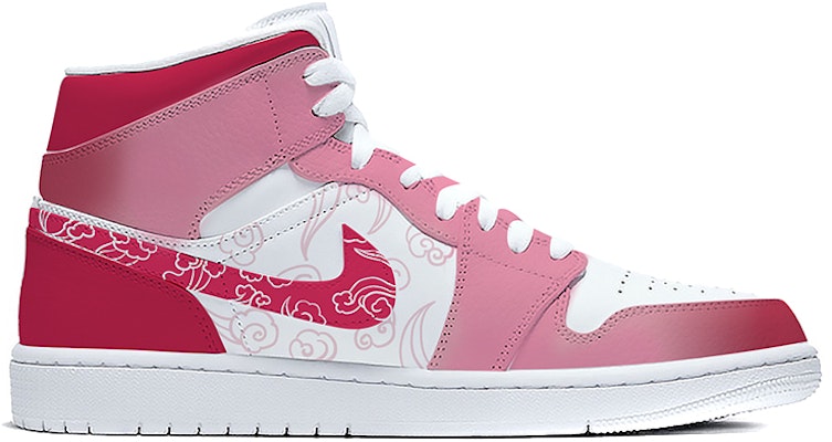 (W) 에어 조던 1 미드 "구름 비단" (커스텀) 554725-129(Team-E--中国风女款云锦红白) Order (W) 에어 조던 1 미드 "구름 비단" (커스텀) 554725-129(Team-E--中国风女款云锦红白)