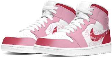 (W) 【定制鞋款】Air Jordan 1 Mid '云锦' 554725-129(Team-E--中国风女款云锦红白) Lookbook (W) 【定制鞋款】Air Jordan 1 Mid '云锦' 554725-129(Team-E--中国风女款云锦红白)