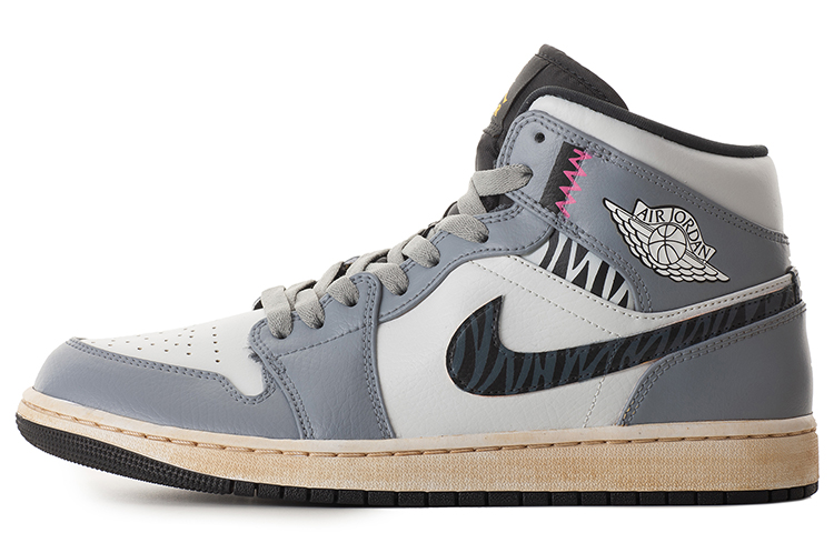 Order (W) 에어 조던 1 미드 '설호랑이' (커스텀) 554725-170(TeamA-AJ1女虎年虎纹做旧灰)