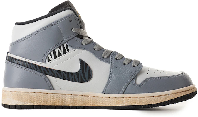 【定制球鞋】Air Jordan 1 Mid 虎年限定 CNY 國風禮盒 虎紋 輕奢滿印 Vibe解構縫線 Vibe做舊 中幫 復古籃球鞋 女款 黑白灰 Lookbook 【定制球鞋】Air Jordan 1 Mid 虎年限定 CNY 國風禮盒 虎紋 輕奢滿印 Vibe解構縫線 Vibe做舊 中幫 復古籃球鞋 女款 黑白灰